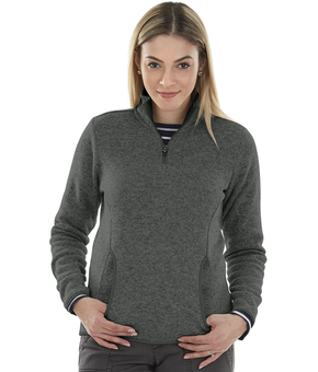Buy Womens Heathered Fleece Jacket - Charles River Apparel Online