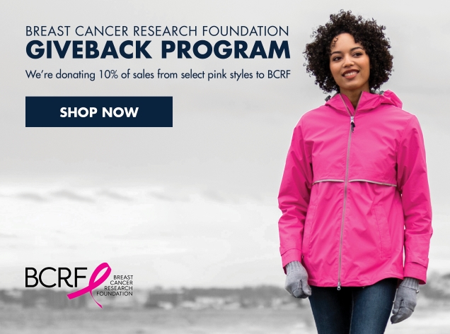 Breast Cancer Research Foundation Giveback Program: We're donating 10% of sales from select pink styles to BCRF --- Shop Now!