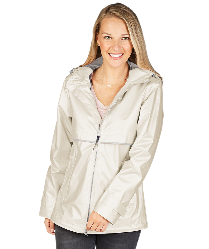 Women s New Englander Rain Jacket Metallic Charles River Apparel