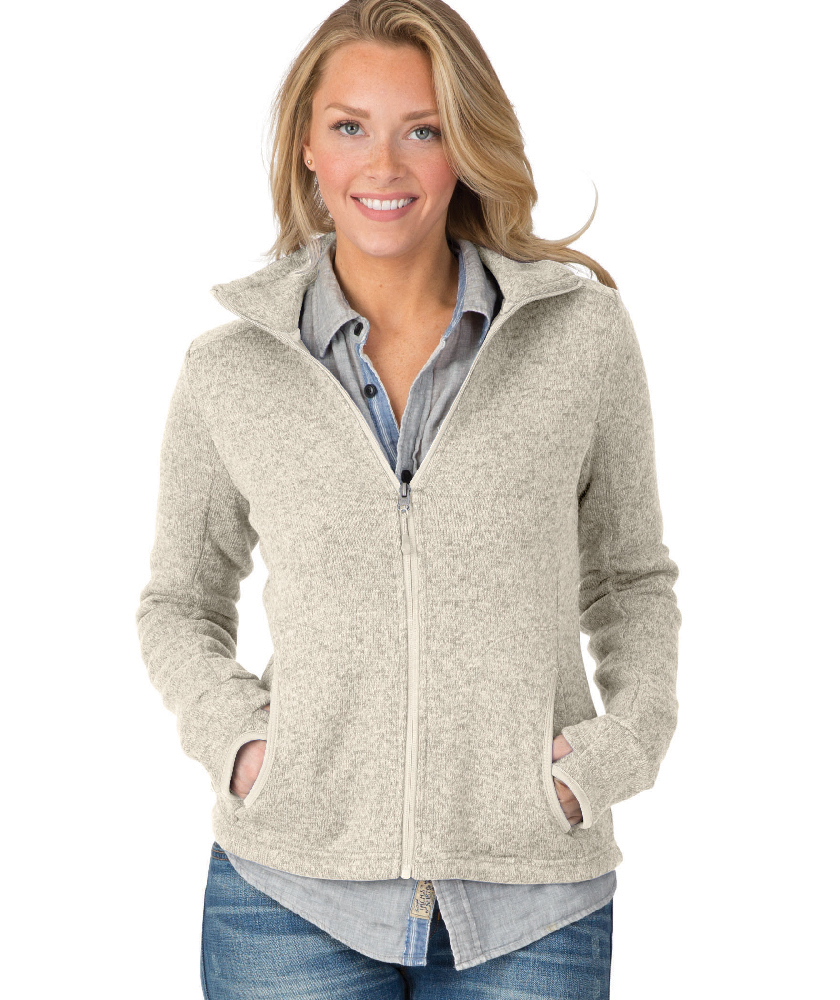 Buy Womens Heathered Fleece Quarter Zip Hoodie - Charles River Apparel  Online at Best price - MI