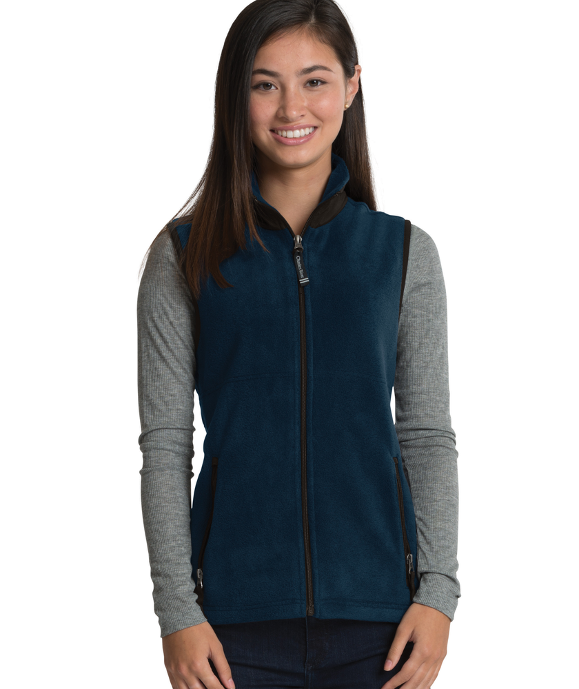 Charles River Apparel® Women's Heathered Fleece Vest - Embroidered  Personalization Available