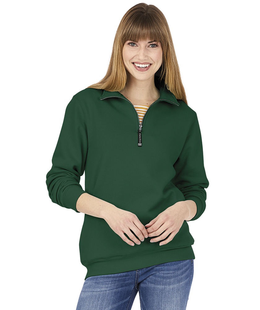 CHGBMOK Women Quarter Zip Pullover Sweatshirt Hoodless 1/4 Zip