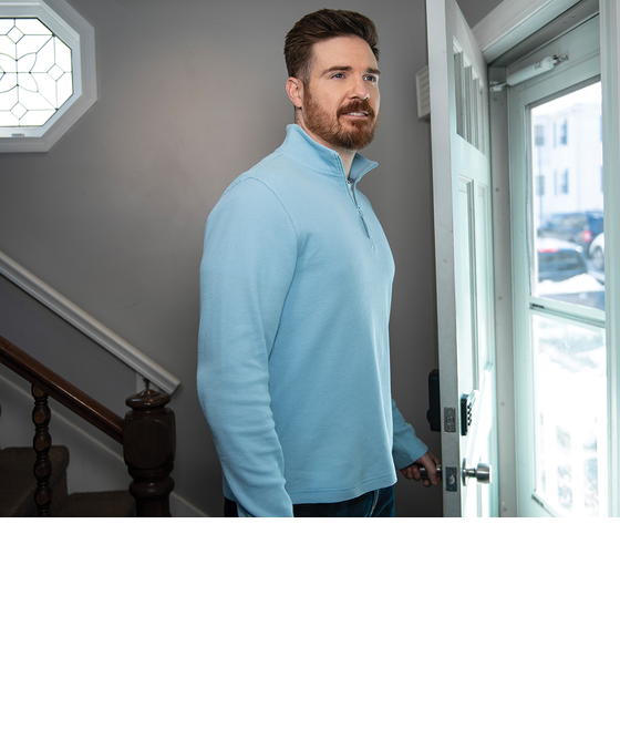 Men’s Lightweight Waffle Quarter Zip Pullover | Charles River Apparel